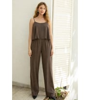 Soft Touch Dokulu Bluz Pantolon Takım