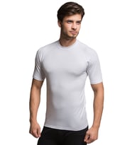 Thermoform Bambu Erkek Bisiklet Yaka Tişört Kısa Kollu Fanila Atlet Beyaz (Çok Renkli)