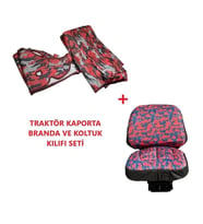 Başak 2090 S Kabinli Traktör Kaporta Kılıfı ve Koltuk Kılıfı Seti (01)