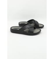 Ceyo 9877 Erkek Anatomik Çapraz Terlik Siyah 40-45