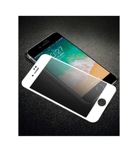Apple iPhone SE 2022 Uyumlu Zore Anti-Dust Mat Privacy Temperli Ekran Koruyucu (Beyaz)