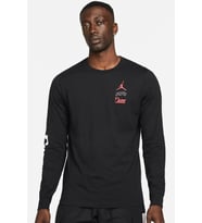 Nike Air Jordan Flight Team Men's Long Sleeve T-Shirt Erkek Uzun Kollu Tişört Sİyah