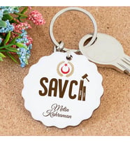 Savcı Tasarımlı Papatya Anahtarlık
