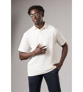 Regular Fit Dokulu Likralı Polo Yaka T-shirt