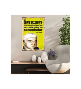 Ahşap Retro Mdf Poster , Komik Sözler , Duvar Yazıları , Manzara ,  Tarih , Edebiyat - Tbl0428