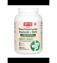 Jarrow Formulas, Vegan Saccharomyces Boulardii + MOS, Probiotic + Prebiotic 5 Billion CFU, 180 Veggie Capsules 3865 (Renksiz)