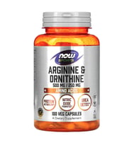 NOW Foods, Sports, Arginine & Ornithine, 100 Veg Capsules.Usa Version.3840
