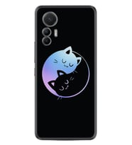 Xiaomi 12 Lite Kılıf Silikon Desen Özel Seri Love Cats 1604