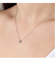 SWAROVSKİ TAŞLI YILDIZ 925 AYAR GÜMÜŞ KOLYE