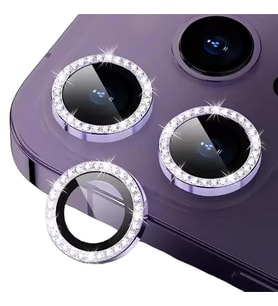 BİNANO IPHONE 14 PRO/14 PRO MAX TAŞLI MOR KAMERA K