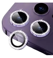BİNANO IPHONE 14 PRO/14 PRO MAX TAŞLI MOR KAMERA K