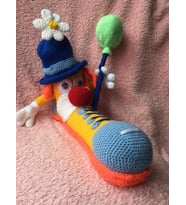 Palyaço Kalemlik Amigurumi Organik Oyuncak