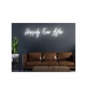 Happily Ever After Yazılı Neon Tabela