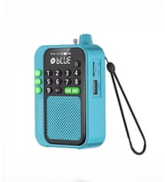 Ultratekno C9 Bluetooth Şarjlı Radyo USB & TF Kart Okuyucu Deprem Çantasına Uygun FM Radyo (Açık Mavi)
