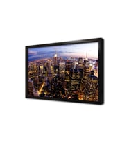 New York Gece Çerçeveli Mdf Tablo