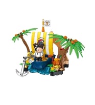 VAGONLIFE PANLOS 881005 TEDDY AYI KOLEKSİYONU KORSAN 190 PARÇA BLOCK OYUNCAK