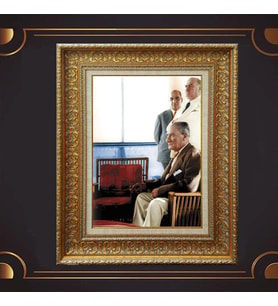 ÖZEL SERİ ALTIN VARAKLI ATATÜRK TABLO S992