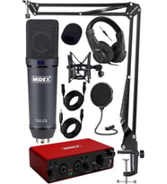 Stüdyo Ekipmanları Exclusive Paket-4 CX2 Mikrofon GLX-800 Ses Kartı Stüdyo Kayıt Seti