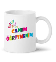 Canım Öğretmenim Baskılı Porselen Kupa Bardağı Kupa Bardak