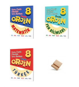 Orjin LGS 2027 Matematik Fen Bilimleri ve Türkçe 3lü Set Konu Özetli Soru Bankası + Telefon Standı