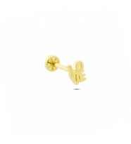 Glorria Altın Love Tragus Piercing
