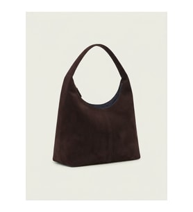 Büyük Boy Astarlı Süet Hobo Çanta Günlük Kadın Çantası 42x27 cm