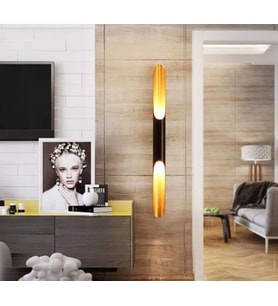 mylights  retro  rustik  çift  yönlü  led aplik  gün  ışığı  gu 10 led ampul dahildir (Siyah)