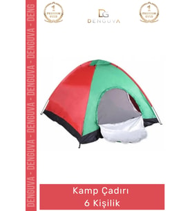 #KampÇadırı Otomatik Kurulum Su Geçirmez Geniş İç Hacim Dayanıklı Fiberglass Kamp Çadırı 6 Kişilik