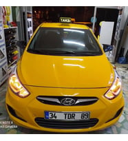  Hyundai Accent Blue  Batman Yarasa Ayna Kapağı Piano Black Abs Plastik