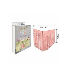 Lüks Masa Eteği Rose Gold 70*300 Cm