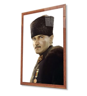 Atatürk Cam Tablo 4 mm Dayanıklı Temperli Cam