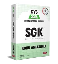 2026 GYS SGK Konu Anlatımlı Hazırlık Kitabı Data Yayınları