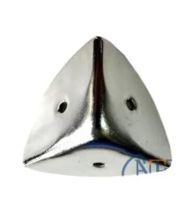 Dekoratif, Kutu, Sandık Köşesi - 45x28 Mm, Büyük, Nikel, 100 Adet