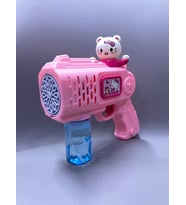 Karakterli Köpük Tabancası Büyük Boy Mega Işıklı Pilli Otomatik Baloncuk Makinesi Bubble Gun Sürekli Baloncuk Çıkar
