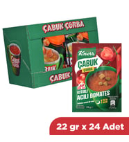 Knorr Çabuk Çorba Kıtırlı Acılı Domates 22 gr x 24 Adet