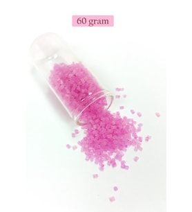 Kesme Cam Boncuk 2mm - 60 Gram - Şeffaf Mat Pembe - BNC377