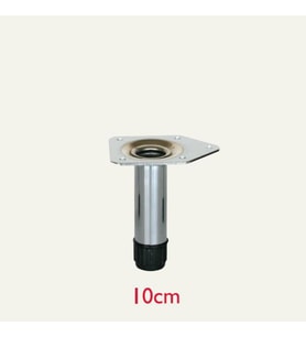 Metal Mobilya Ayağı 25mm Parlak Krom (4 Adet) 10 CM (Gümüş)