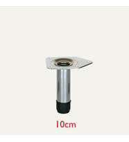 Metal Mobilya Ayağı 25mm Parlak Krom (4 Adet) 10 CM (Gümüş)