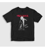 Presmono Unisex Çocuk Siyah Poster V2 Ava Max T-Shirt 410327tt