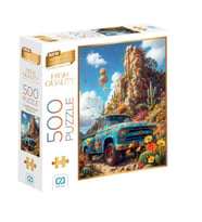 Çiçekli Kamyon Puzzle 500