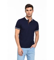 Erkek Polo Yaka Kısa Kollu Tişört Regular Kalıp T6096 BGL-ST05549