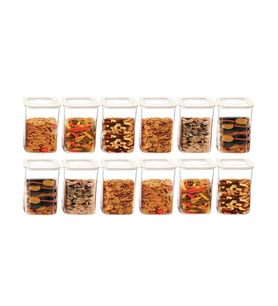 Moonstar 12 Li Süper Set Saklama Kabı Erzak Kabı Seti 1100 ML-MAX-521