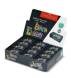 Faber Castell Black Edition Silgi Siyah No:24 Tekli 3 adet