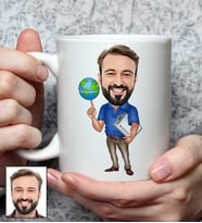 Kişiye Özel Öğretmen Tasarımlı Karikatürlü Kupa Bardak