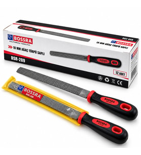12 ADET 10 INC İNC BALIK SIRTI AĞAÇ - METAL TÖRPÜSÜ METAL EĞE KAUÇUK PLASTİK SAPLI (5343)