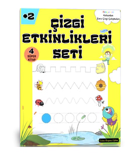 Okul Öncesi Çizgi Etkinlikleri Kitap Seti (4 Kitap)