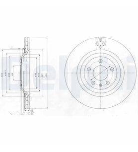 DELPHI BG4087 Arka Fren Diski 4F0615601B (2 Adet Fiyatıdır)