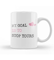 My Goal Is To Stop Yours Goalie Defender Kupa Bardak Porselen