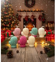 Mumelia Candles Eldiven Formunda Baton - Doğal Soya Dekoratif Mum