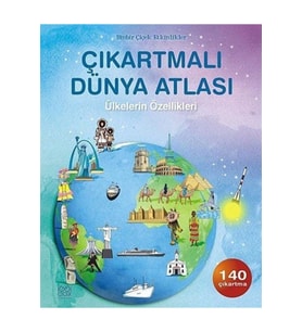 Çıkartmalı Dünya Atlası - Ülkelerin Özellikleri Alice Pearcey - Alice Pearcey,fiona Patchett